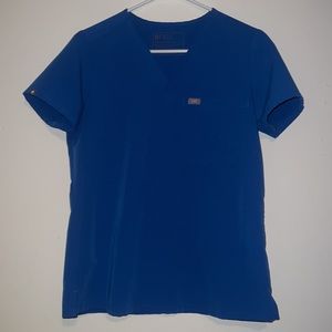 Figs royal blue shirt